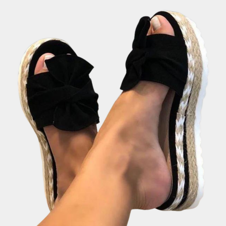 Stilla | Elegante Dame Sandaler Irma Med En Raffineret Sløjfe