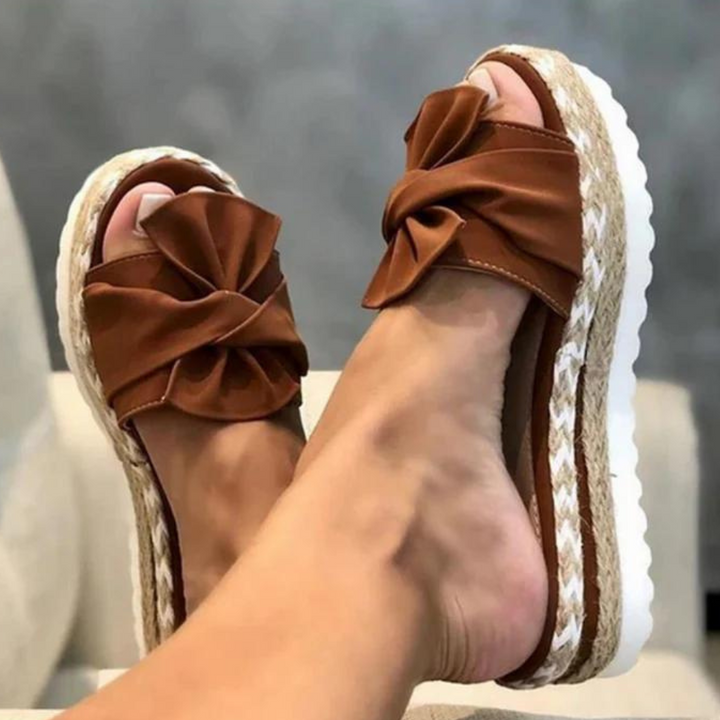 Stilla | Elegante Dame Sandaler Irma Med En Raffineret Sløjfe