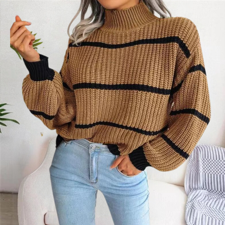 Stilla | Trendy Ståkravepullover Af Blødt Materiale Til Kvinder