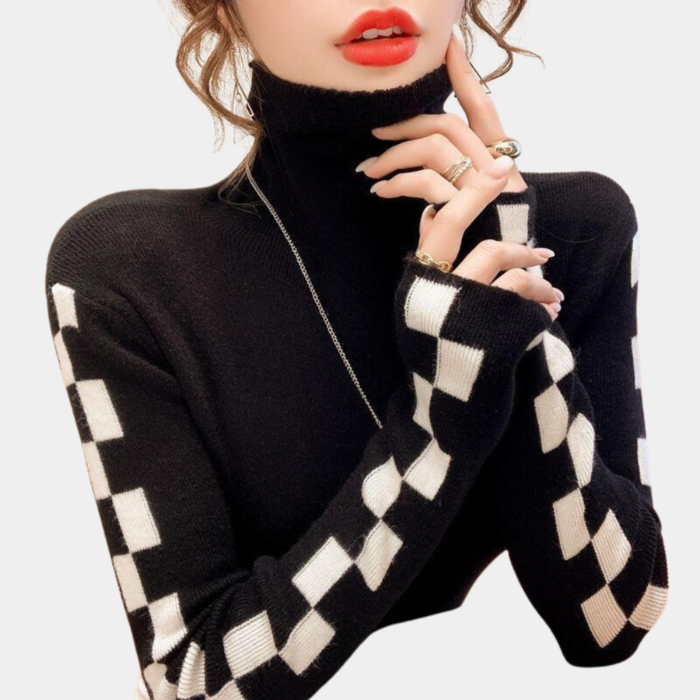 Stilla | Dame Rullekrave Sweater, Trendy Og Behagelig, Til Kolde Dage