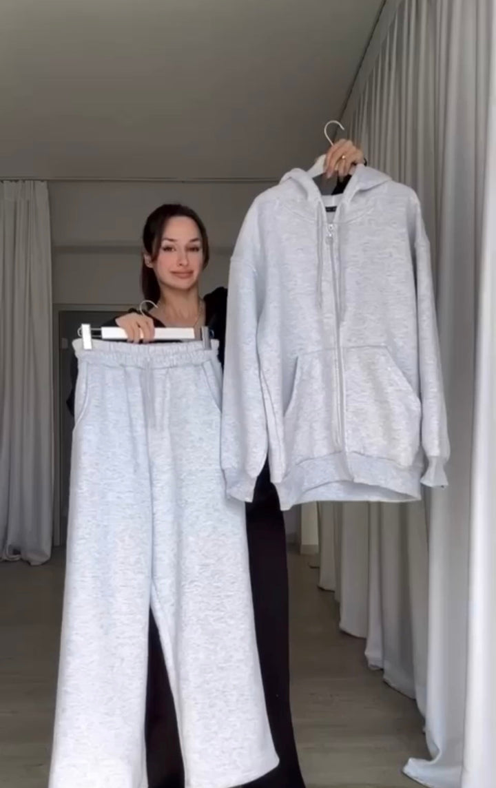 Stilla | Strik Hoodie Sæt