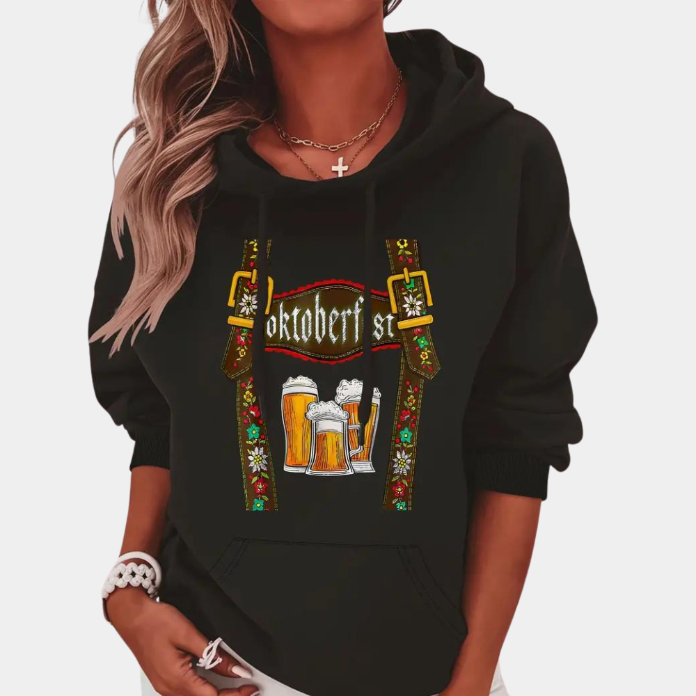 Stilla | Trendy Hoodie til Dame til en Festlig Oktoberfest