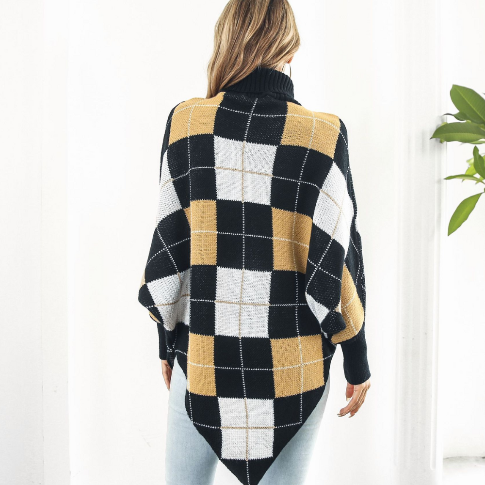 Stilla | Elegant damepullover med smart ternet mønster