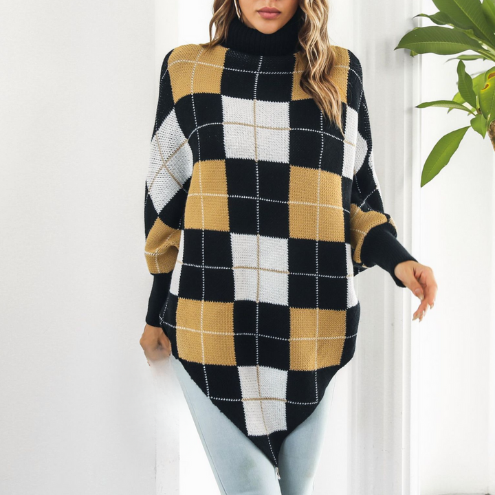 Stilla | Elegant damepullover med smart ternet mønster