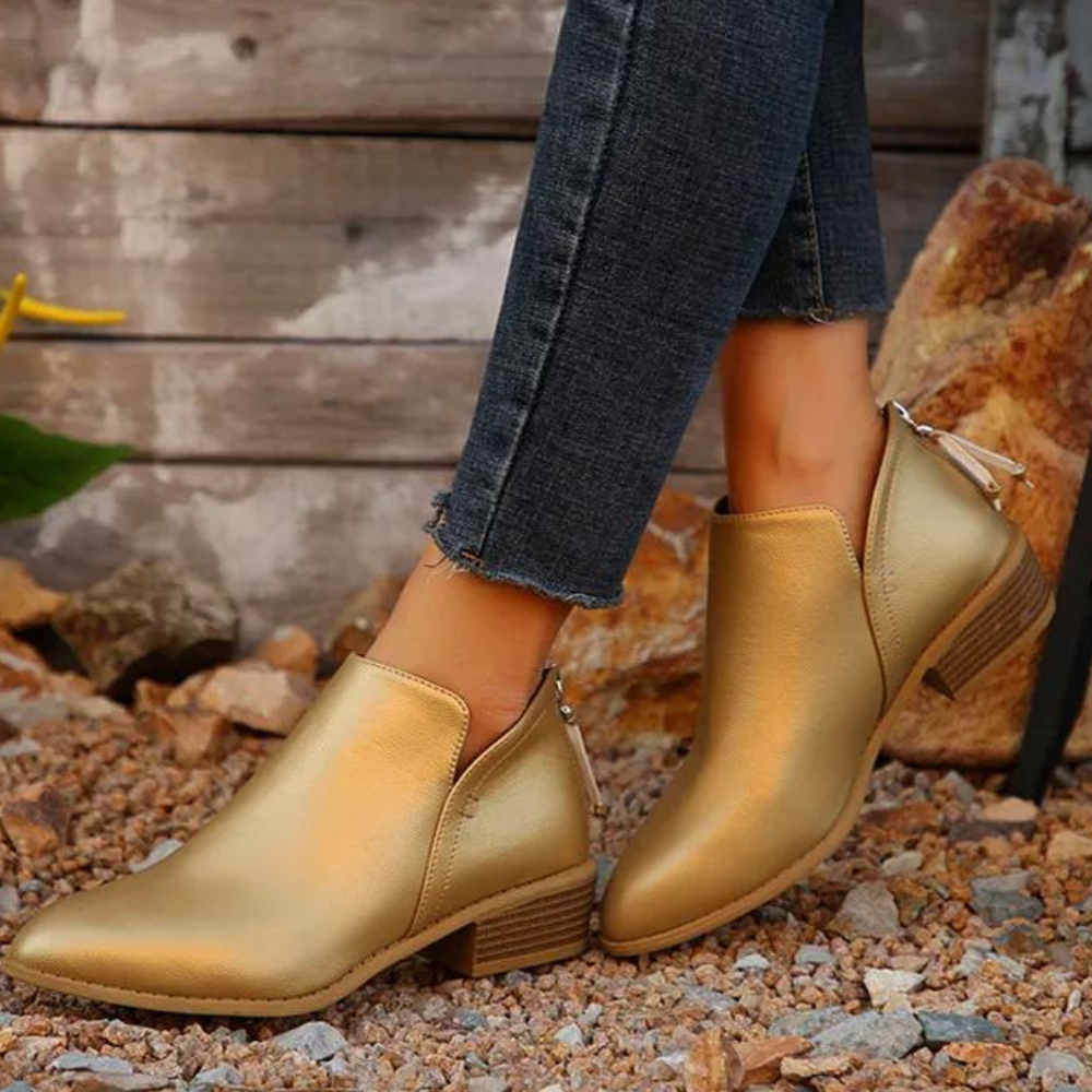Stilla | Elegant Dame Støvler Over Anklen Med Raffineret Design