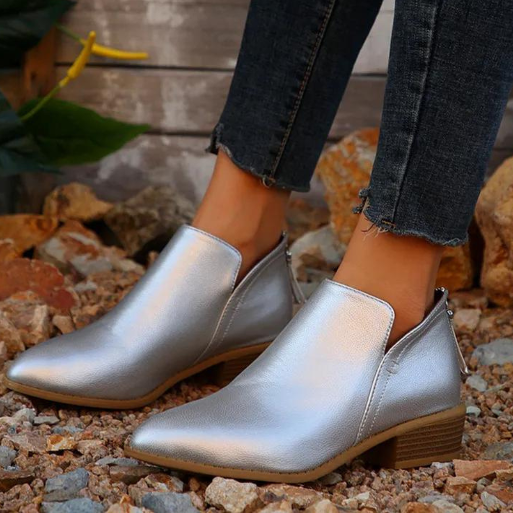Stilla | Elegant Dame Støvler Over Anklen Med Raffineret Design