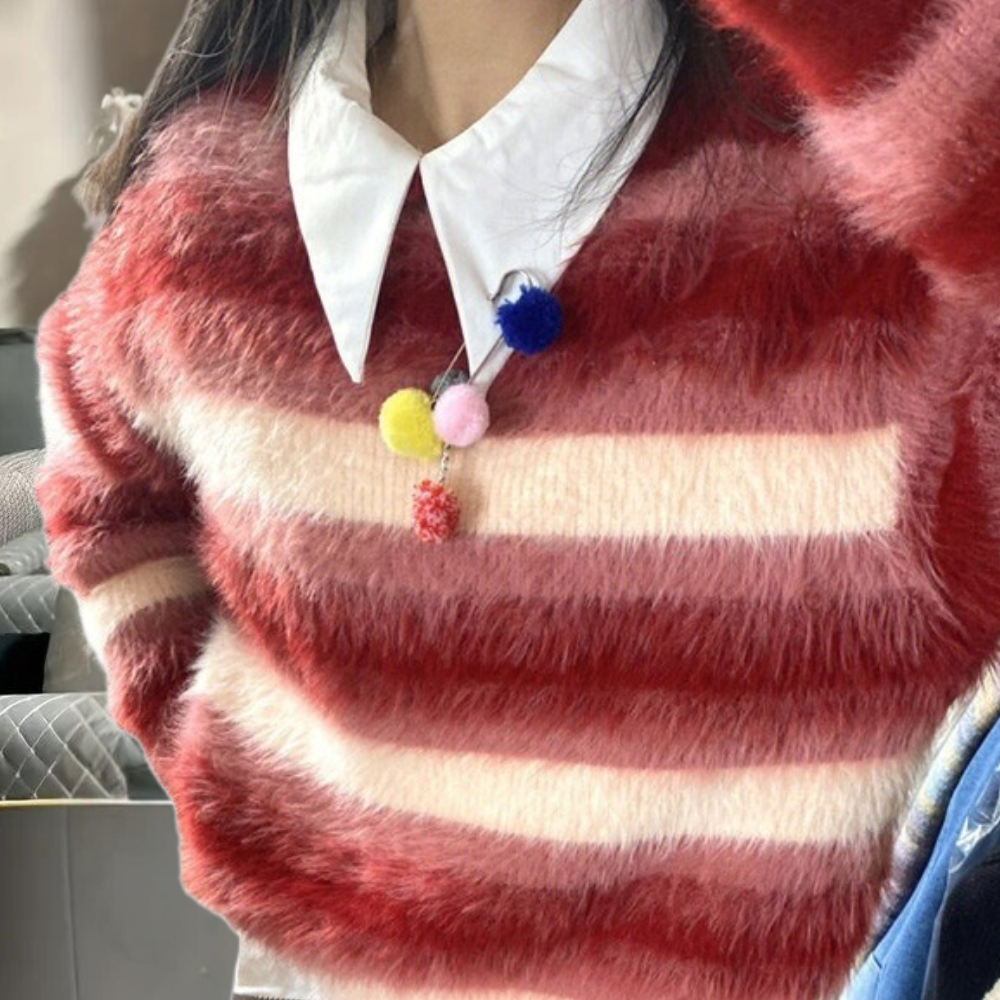Stilla | Smart Pullover Med Skulderpuder Til Damer