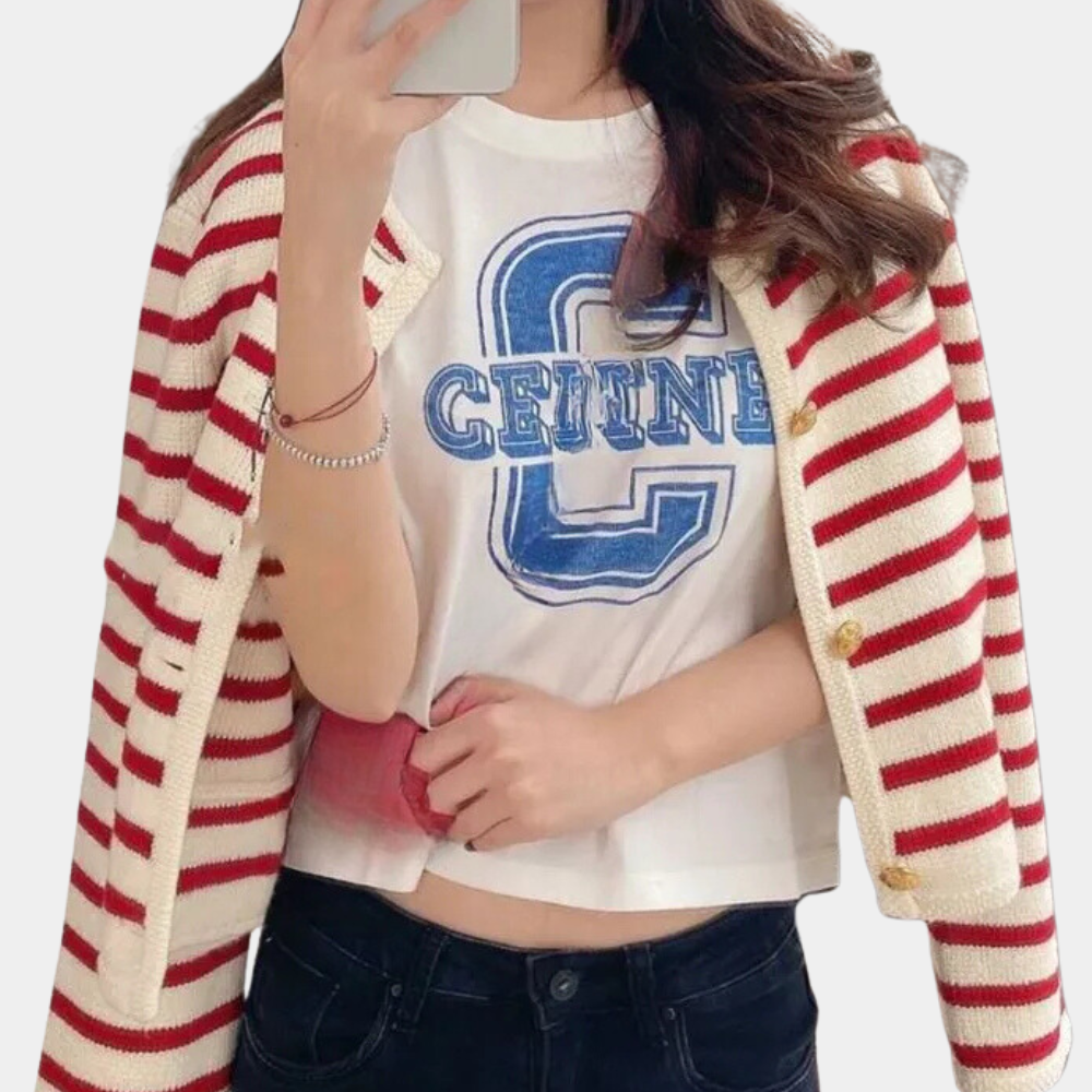 Stilla | Smart Stripet Cardigan Til Kvinder For Et Elegant Look