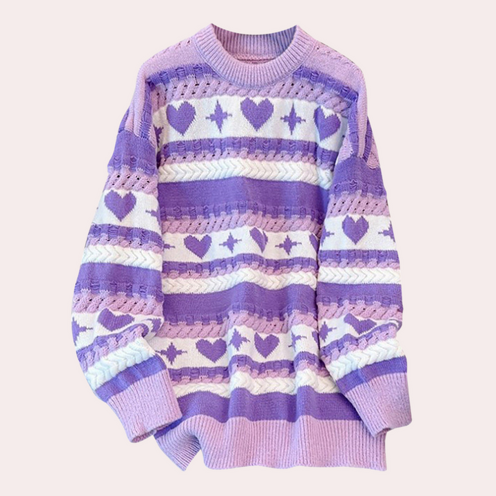 Stilla | Pullover Damer Med Udkantede Skuldre