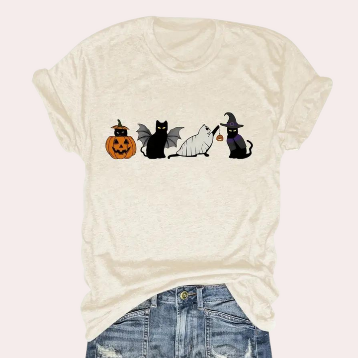 Stilla | Festlig Halloween T-shirt Til Damer