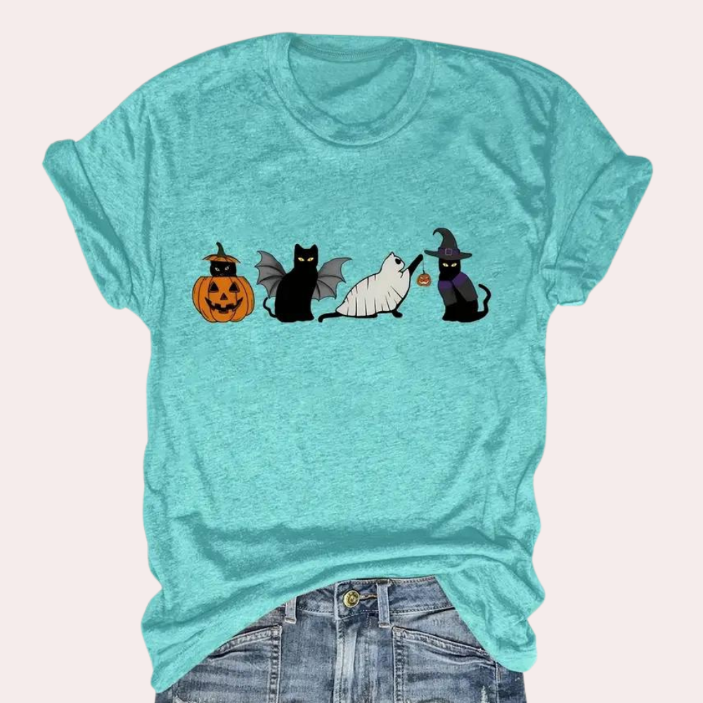 Stilla | Festlig Halloween T-shirt Til Damer
