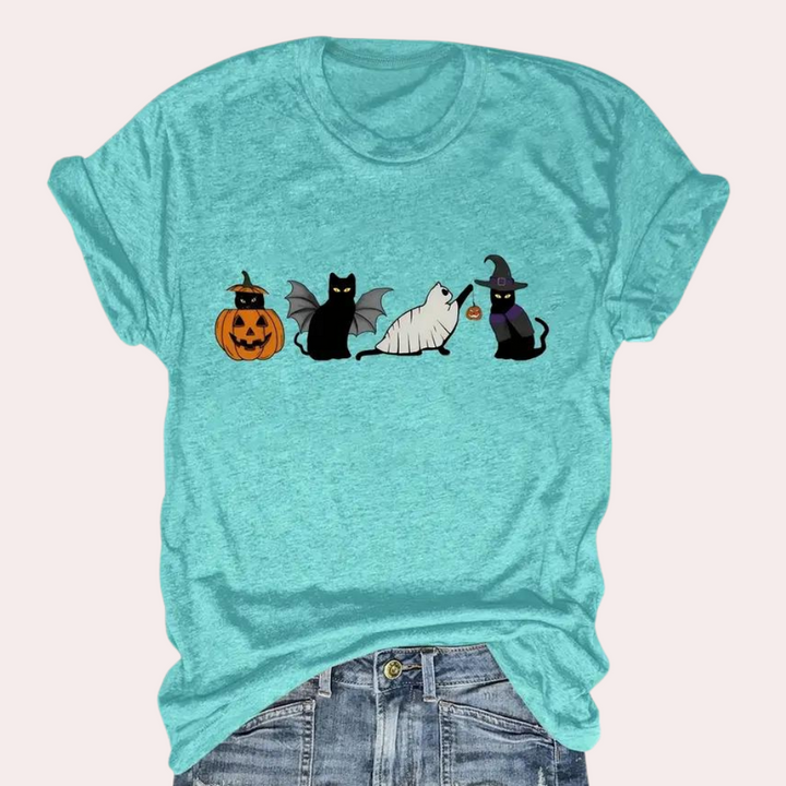 Stilla | Festlig Halloween T-shirt Til Damer