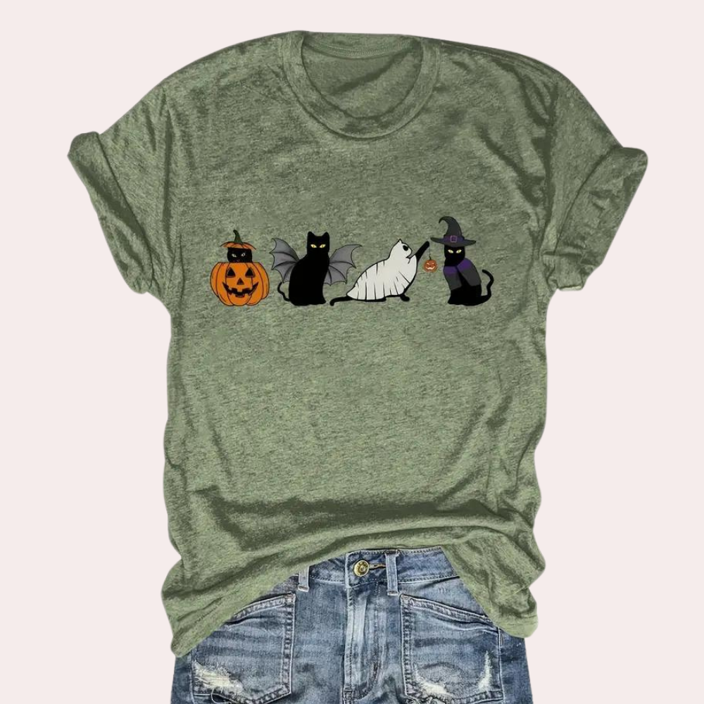Stilla | Festlig Halloween T-shirt Til Damer