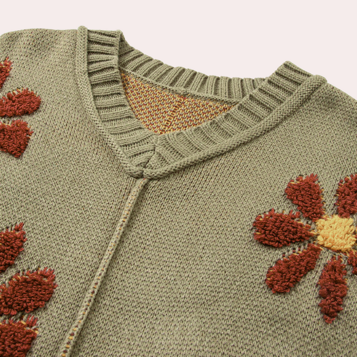 Stilla | Elegant Sweatshirt Med Blomstret Print Til Damer