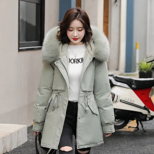 Stilla | Trendy Parka Med Pelskrave