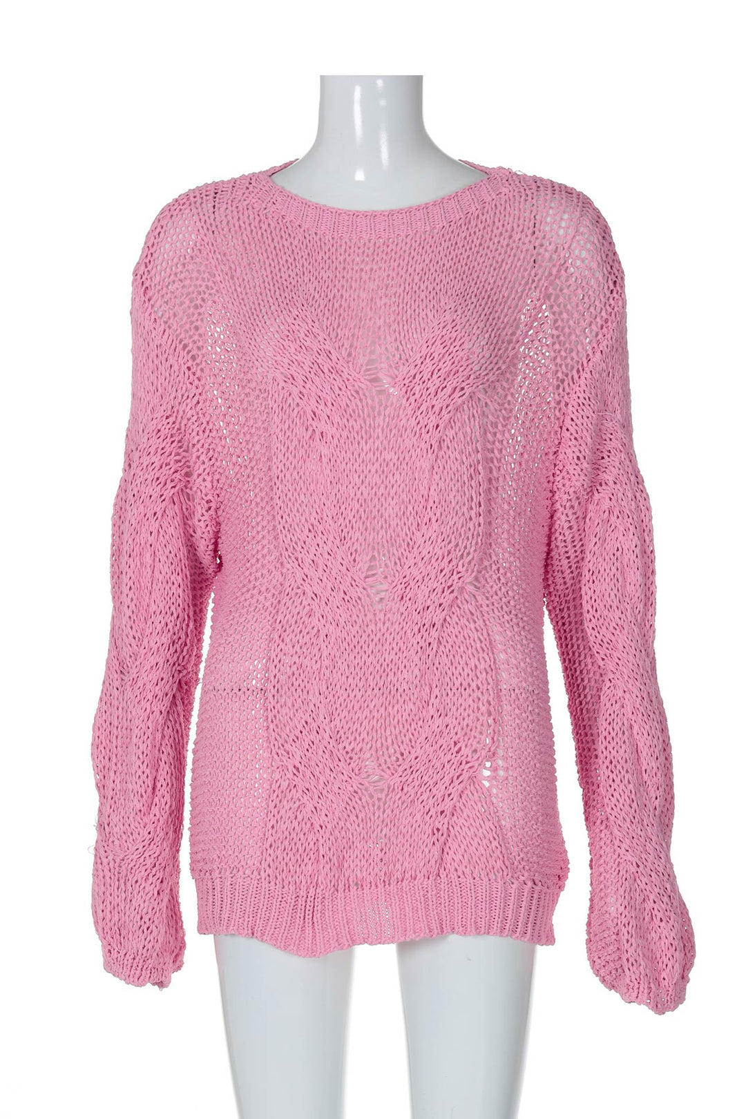 Stilla | Pullover i gennemboret fletmønsterstrik