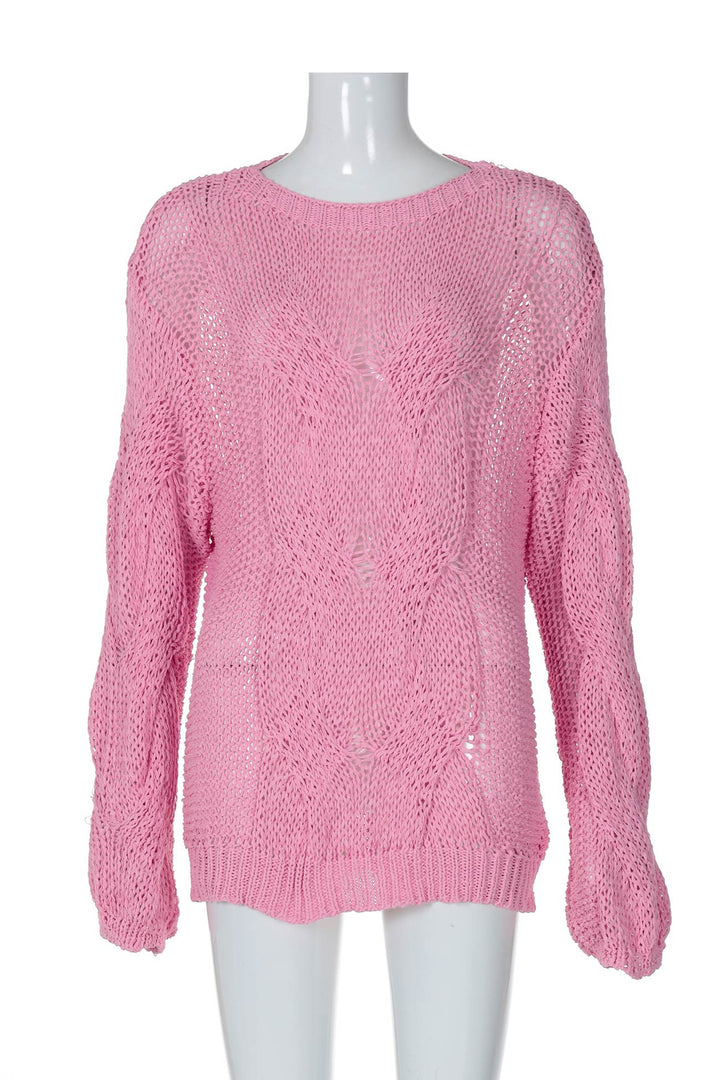 Stilla | Pullover i gennemboret fletmønsterstrik