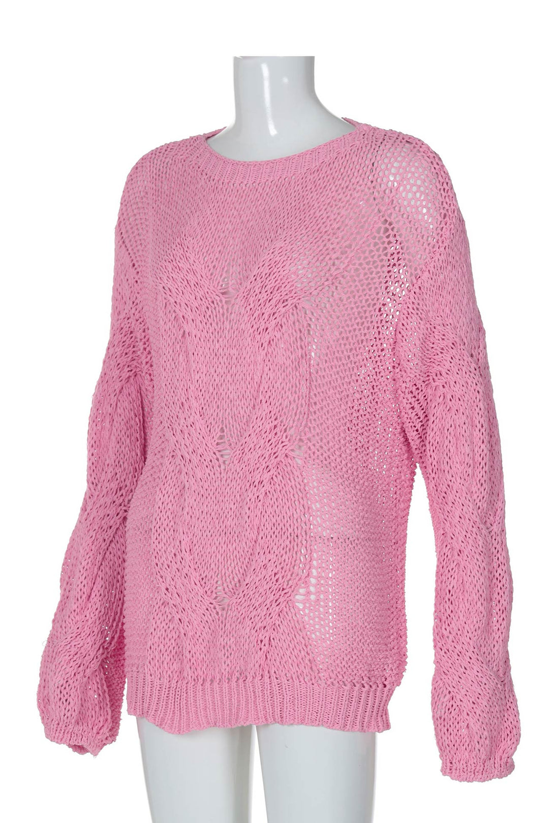 Stilla | Pullover i gennemboret fletmønsterstrik