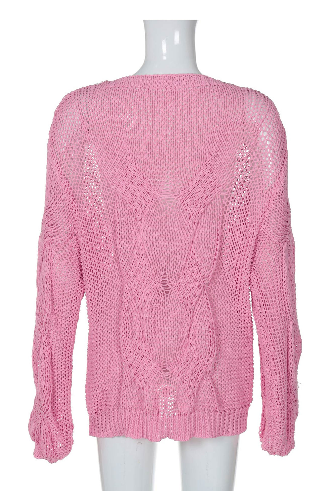 Stilla | Pullover i gennemboret fletmønsterstrik