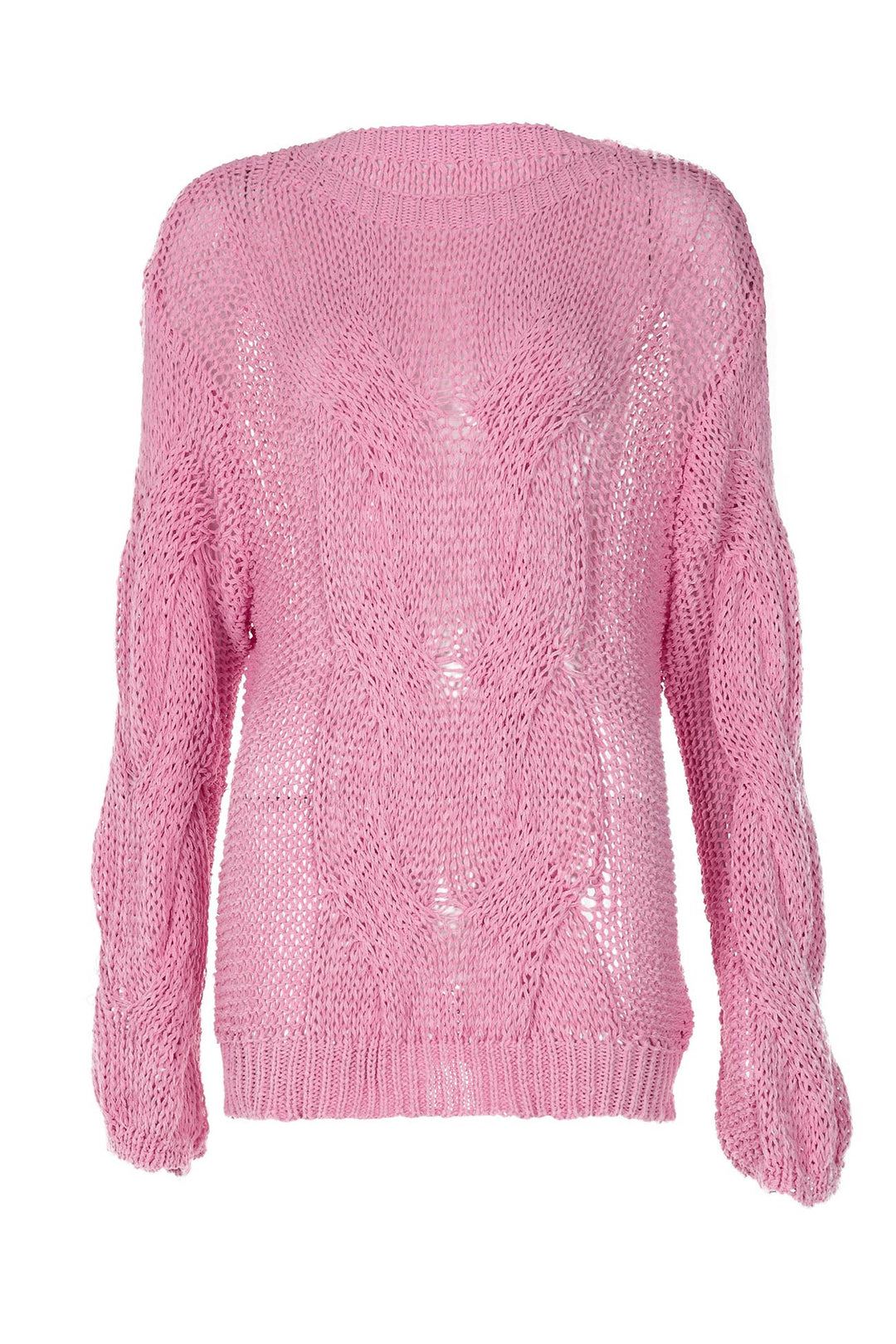 Stilla | Pullover i gennemboret fletmønsterstrik