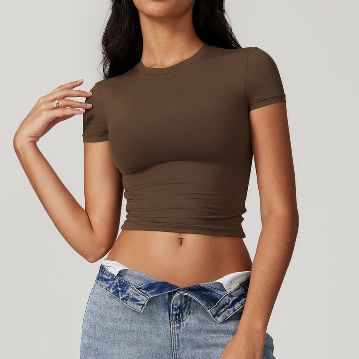 Stilla | Modisk Slim Fit Kort Top Til Kvinder