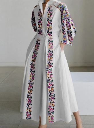 Stilla | Vintage Cotton Linen Kjole