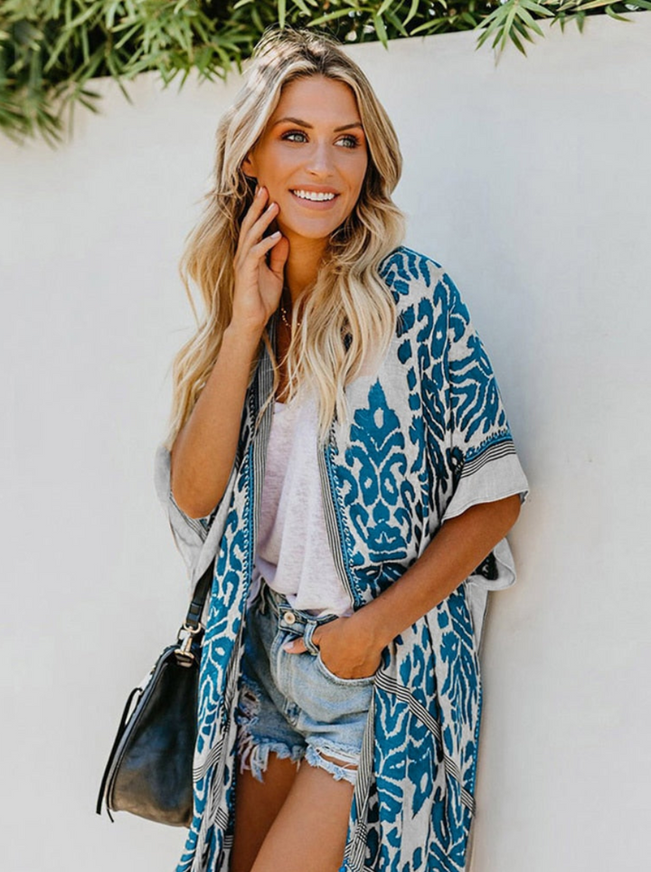 Stilla | Boho Strand Kimono Med Chic Look