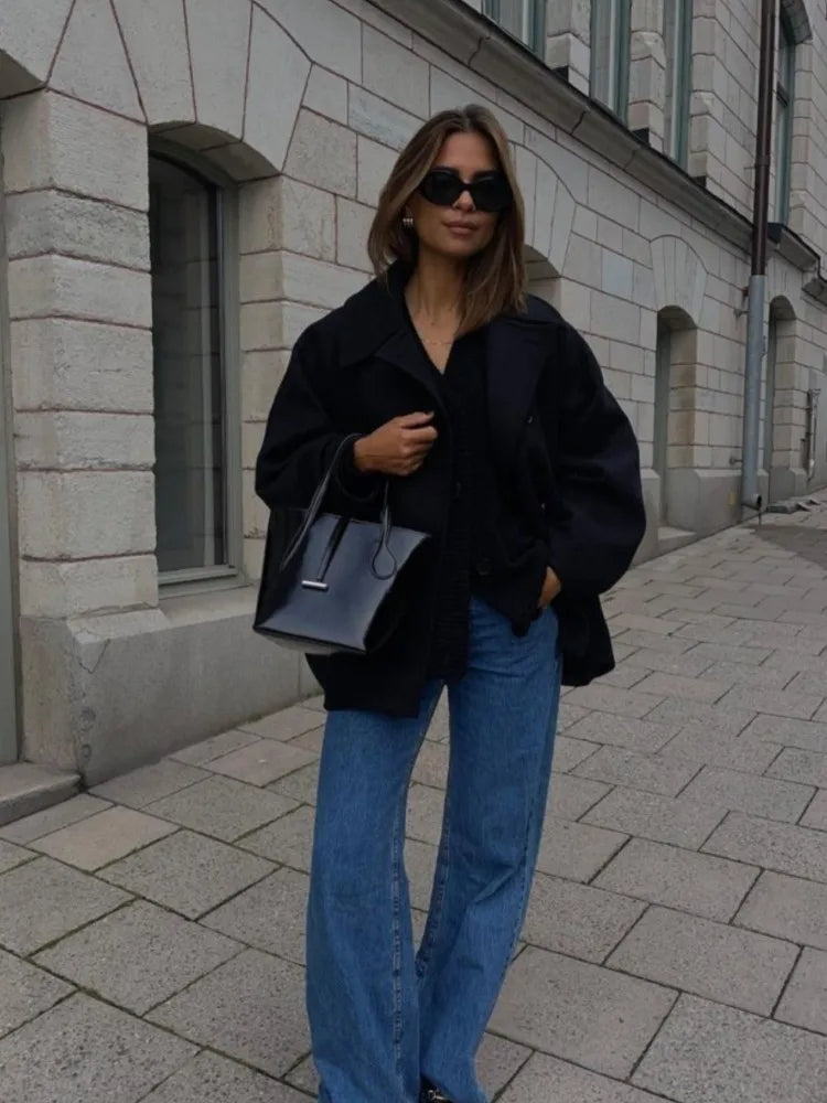 Stilla | Oversized Jakke Med Lommer