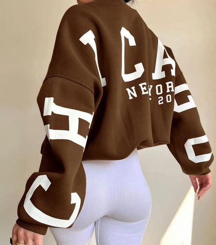 Stilla | Casual Sweatshirt Med Bogstavtryk