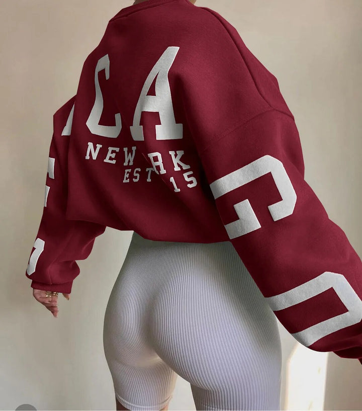 Stilla | Casual Sweatshirt Med Bogstavtryk