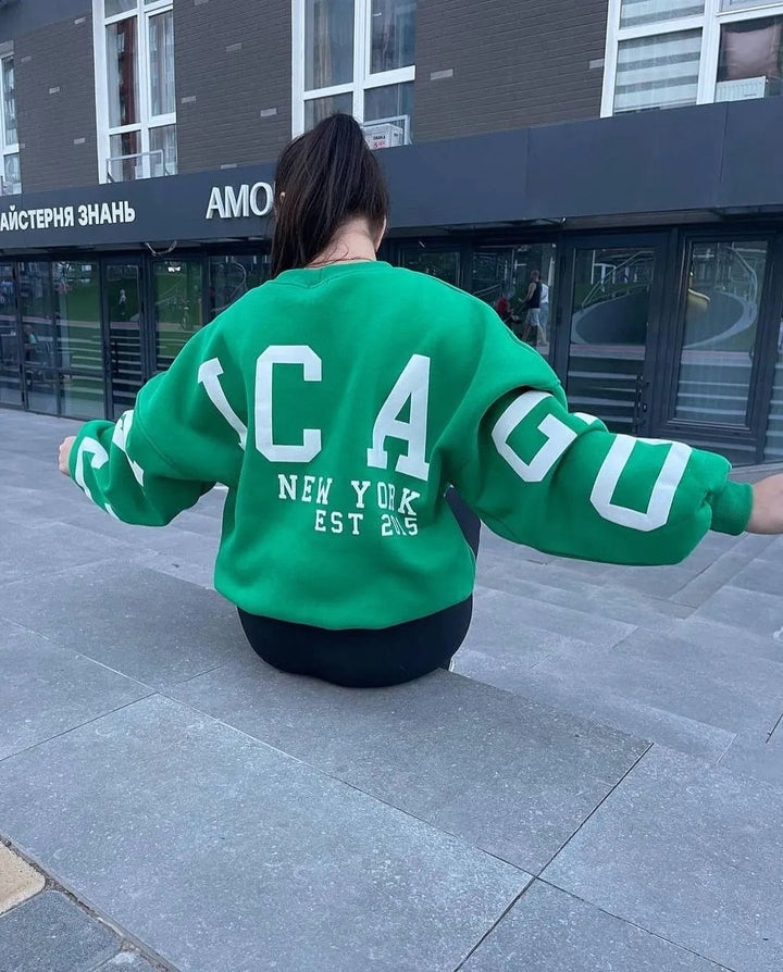 Stilla | Casual Sweatshirt Med Bogstavtryk