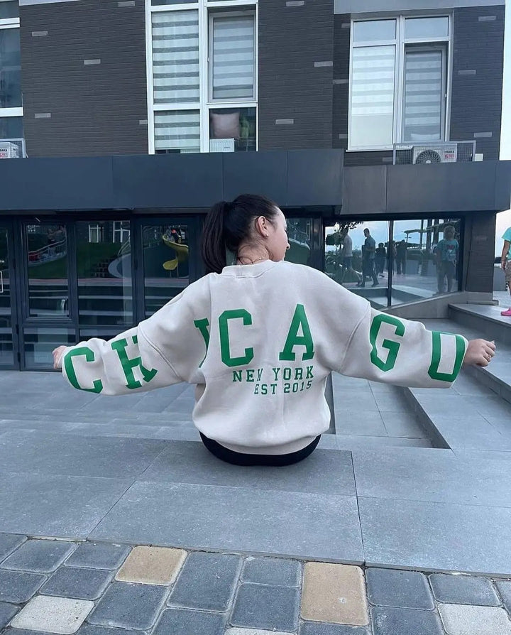 Stilla | Casual Sweatshirt Med Bogstavtryk