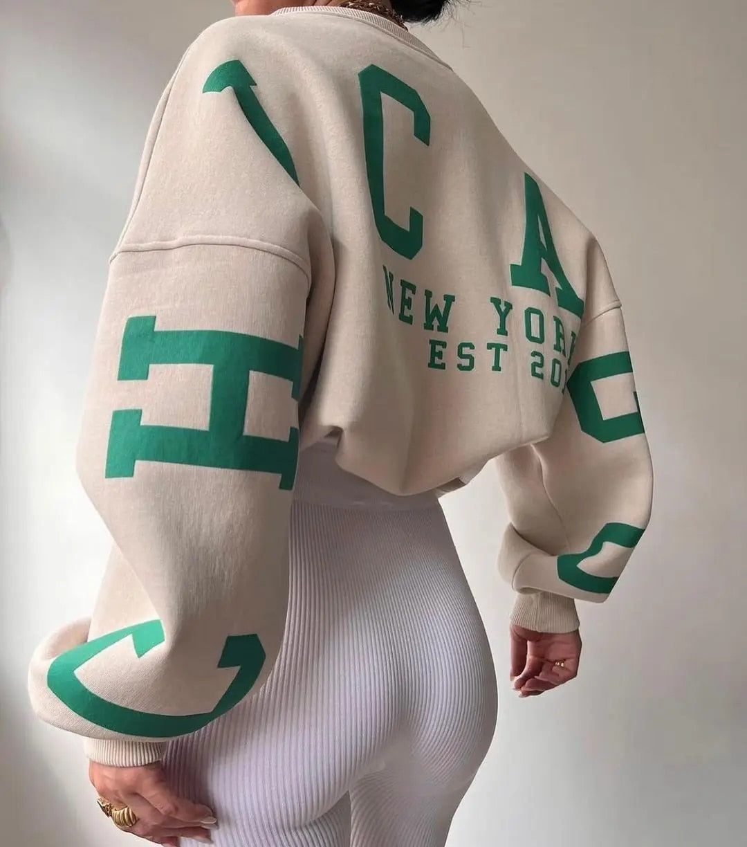 Stilla | Casual Sweatshirt Med Bogstavtryk