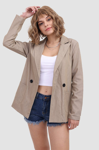 Stilla | Lækker Blazer Med Lommer Og Knapper