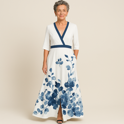 Stilla | Kvinders Bomulds Blomster Maxi Kjole