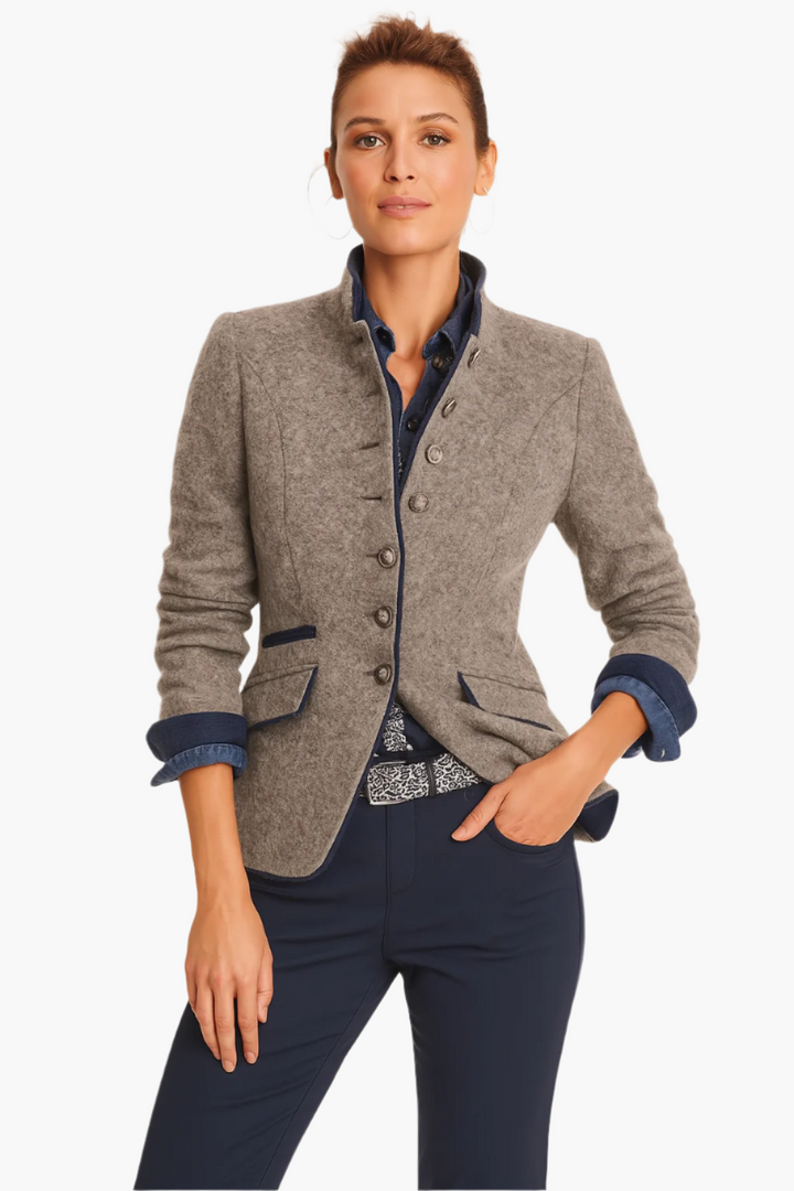 Stilla | Blazer Modern Business Elegance - Stilfuld Hverdagjakke til Kontor Og Fritid
