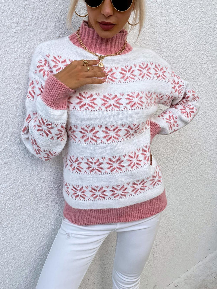 Stilla | Pullover med snefnug-Jacquard