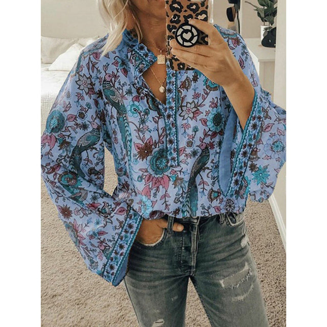 Stilla | Bluse Boho Bluse Med Flagermusærmer
