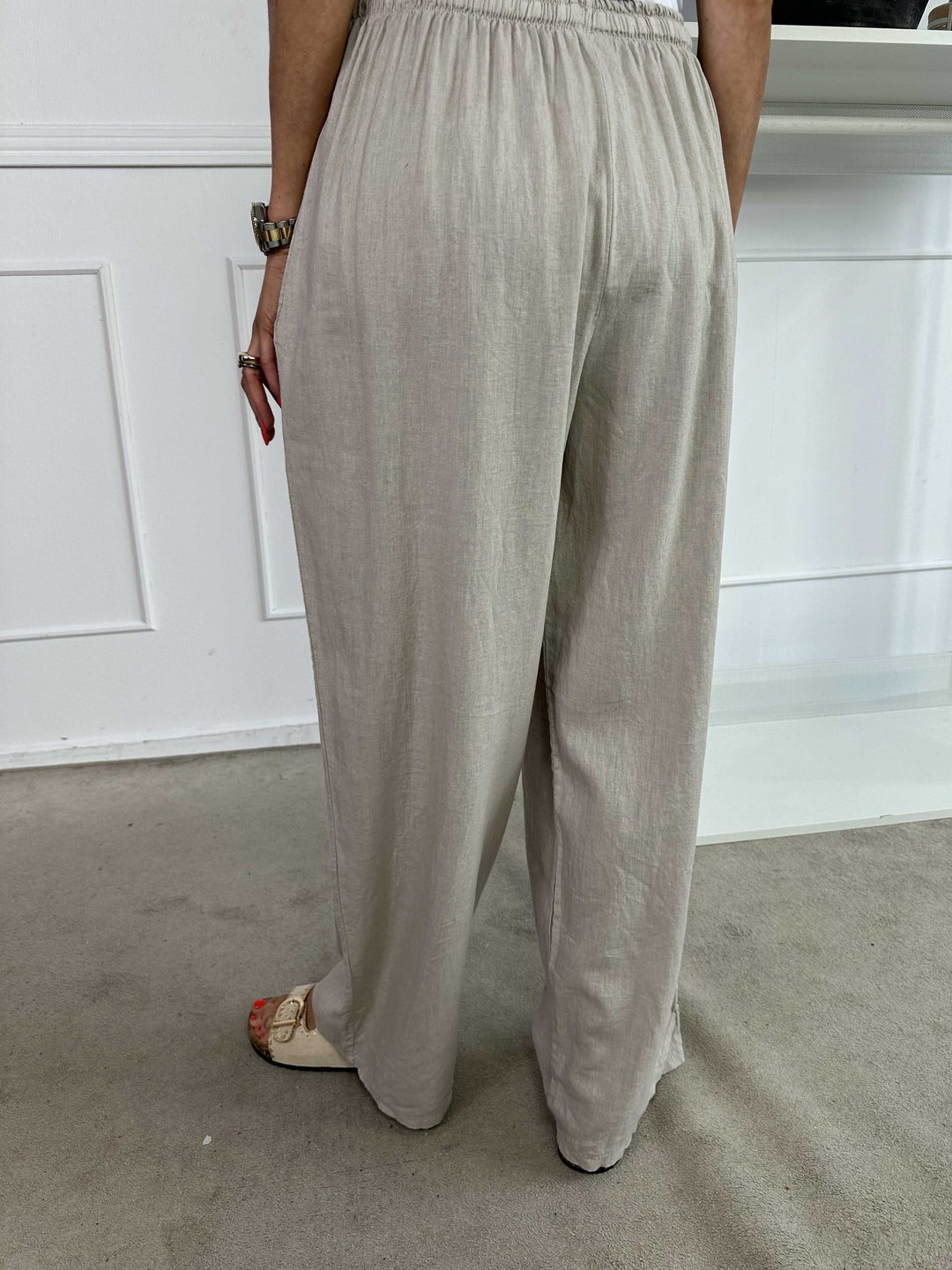 Stilla | Bred Linned Viskose Bukser