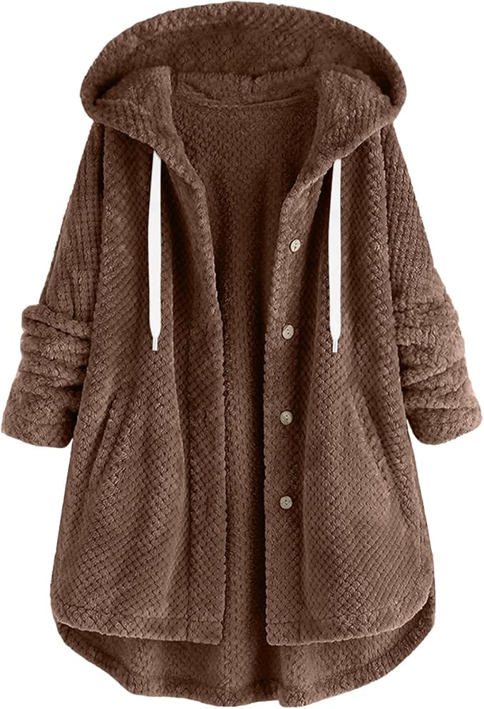 Stilla | Oversize Frakke Varm Damfrakke Med Fleece For, Stilfuld Og Behagelig