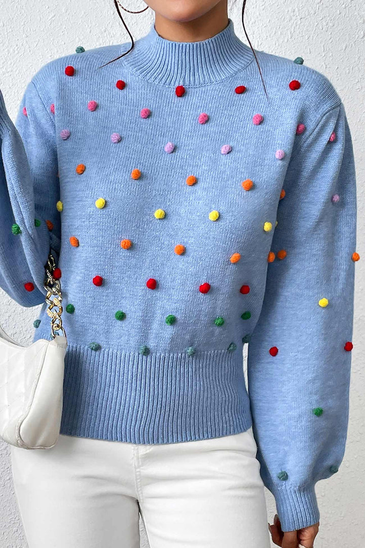 Stilla | Pullover i Farverigt Uldgarn