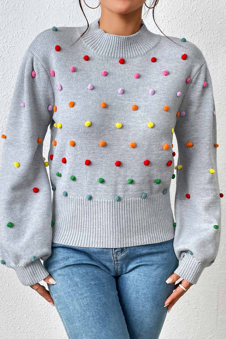Stilla | Pullover i Farverigt Uldgarn