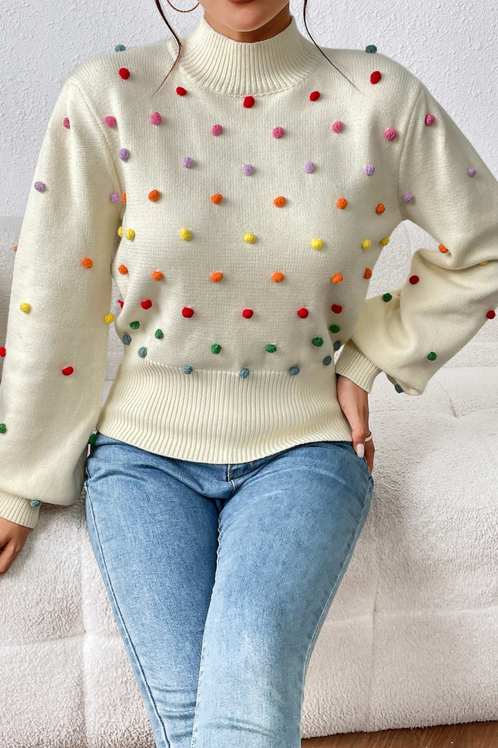 Stilla | Pullover i Farverigt Uldgarn