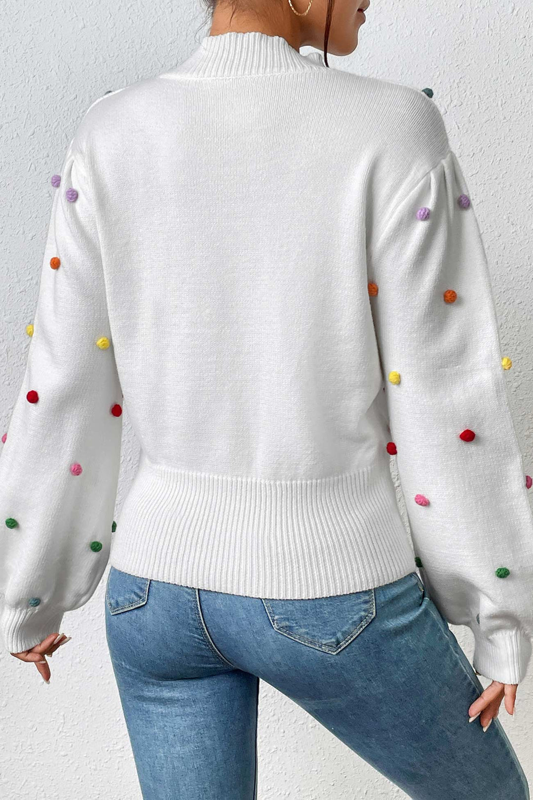 Stilla | Pullover i Farverigt Uldgarn