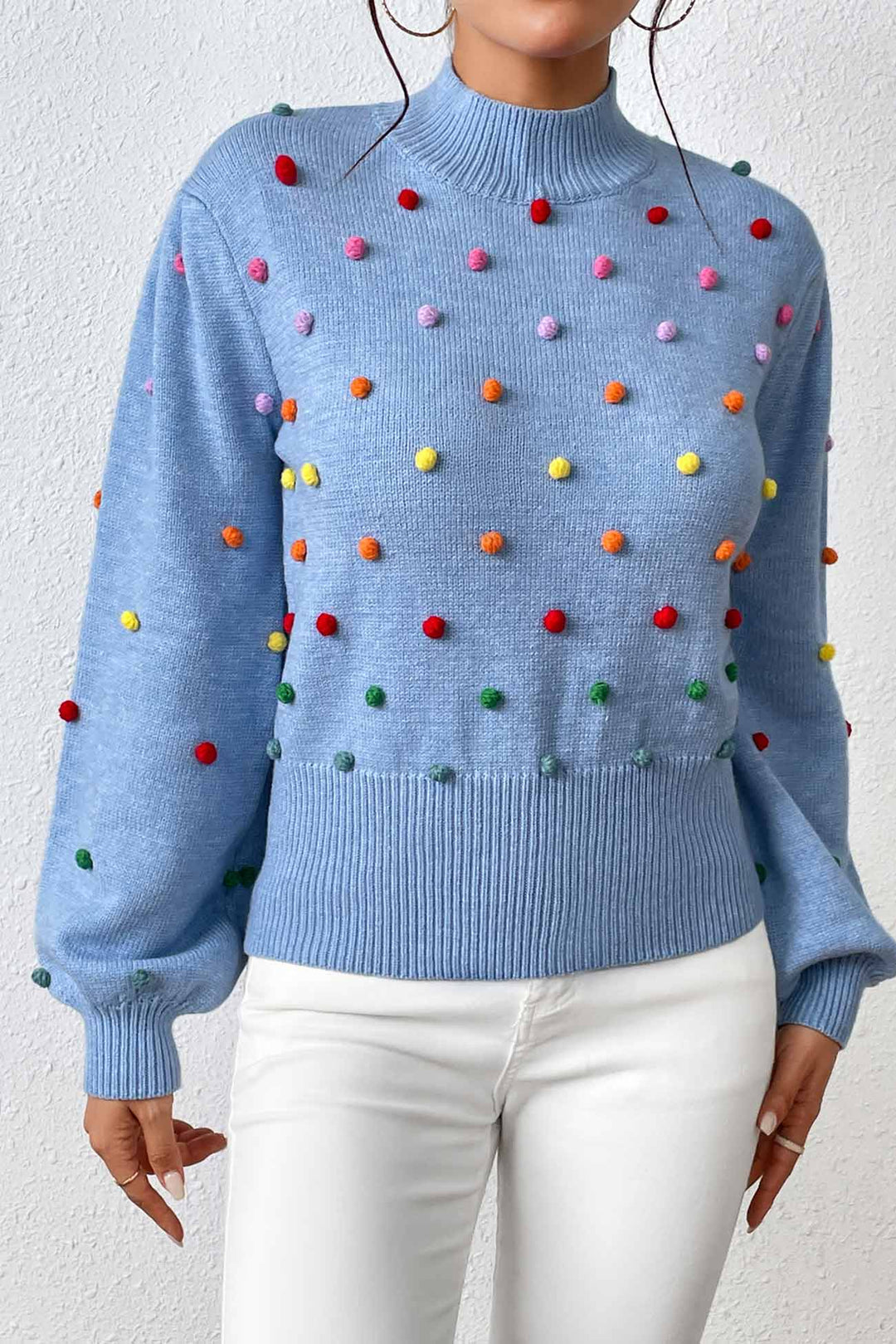 Stilla | Pullover i Farverigt Uldgarn