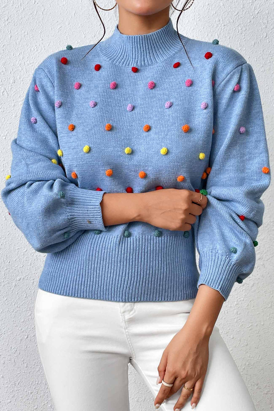 Stilla | Pullover i Farverigt Uldgarn