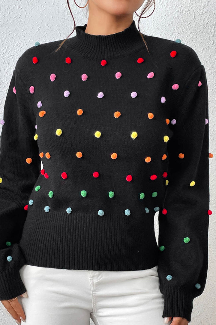 Stilla | Pullover i Farverigt Uldgarn