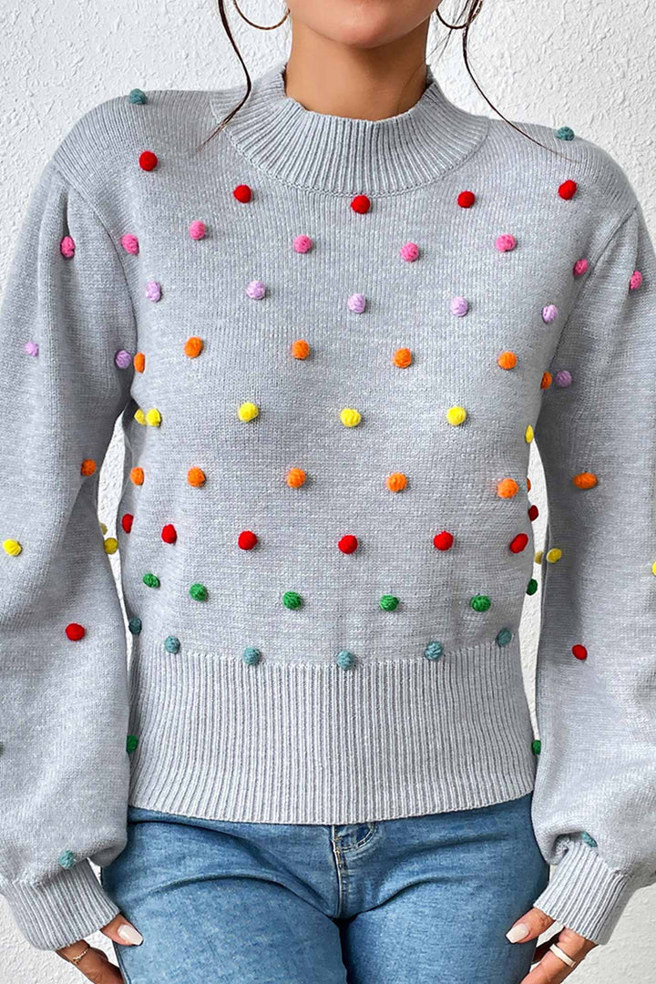 Stilla | Pullover i Farverigt Uldgarn