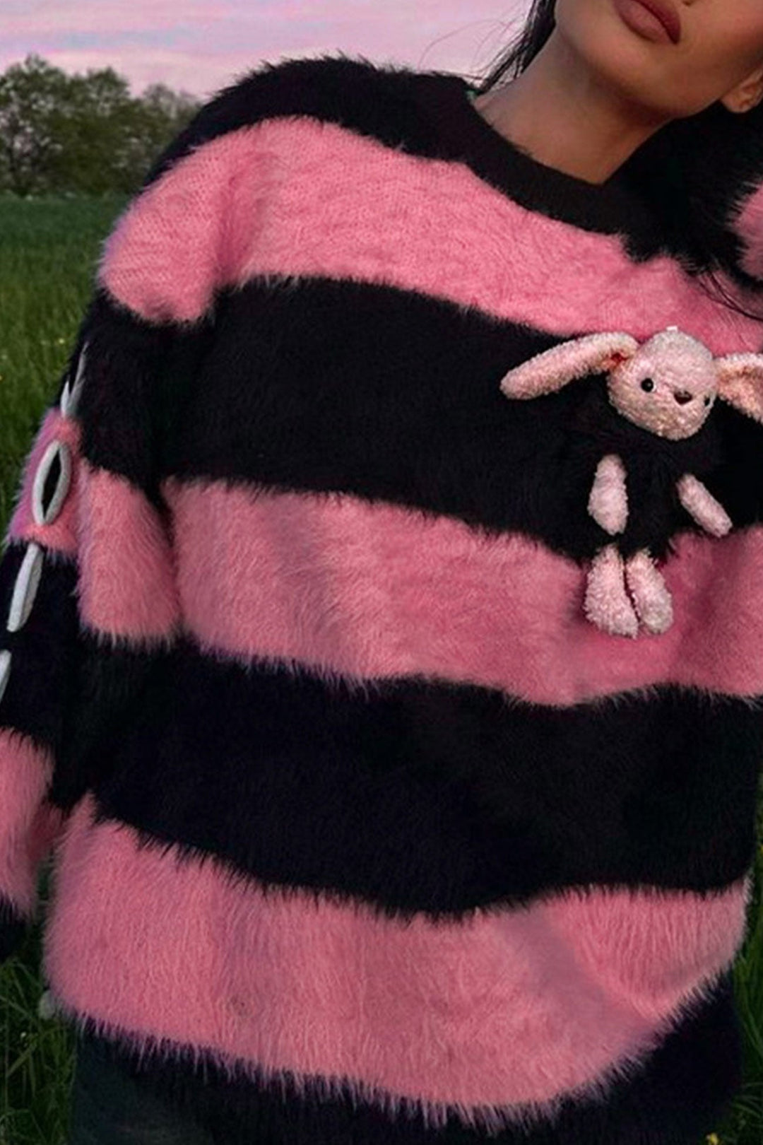 Stilla | Pullover Med Kontrast Til Plyskanin