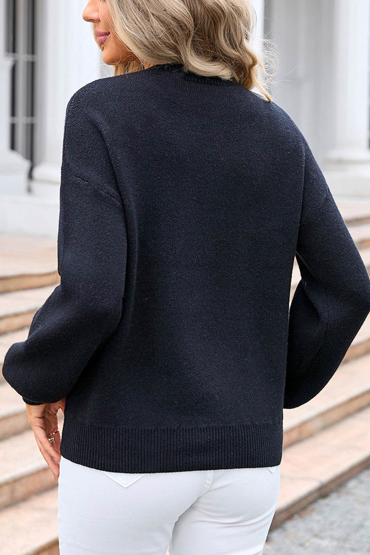 Stilla | Pullover med knudemønster